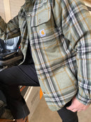 Carhartt Relaxed Fit Flanell Sherpa gefüttertes Hemd Jac 105430