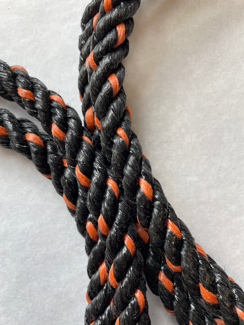 Double tie rope - Orange/Black
