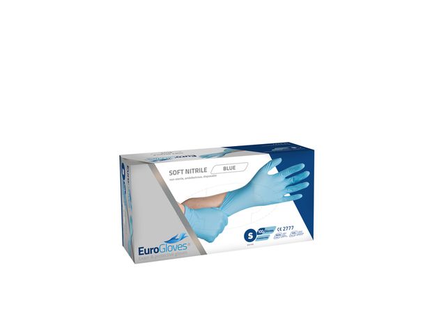 Eurogloves Solid Nitril Blue - 100 pieces in a box