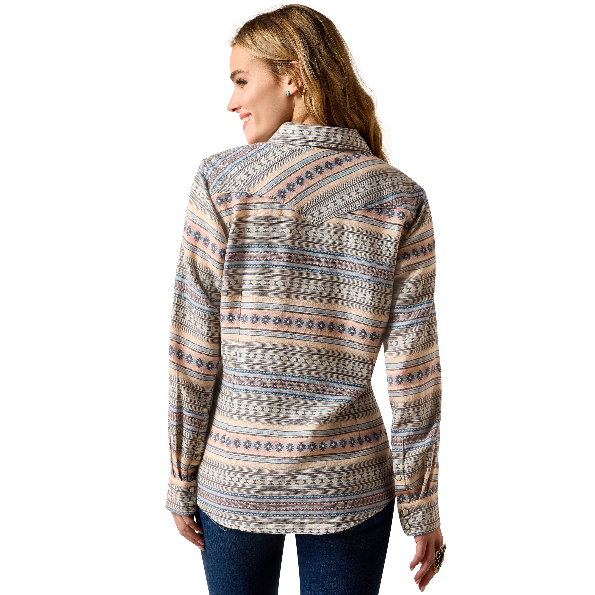 Ariat Women's Arizona Western Loose Snap Shirt - 10071064
