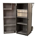 Gray Powder Coated Steel Upright Dolly Box