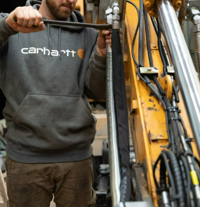Carhartt Signature Logo Carbon Heather 100074 - 026