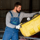 Key Washed Denim Bib Overall - 273.43