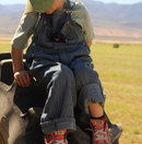 Key Kid Size Coverall Blue Striped