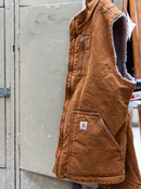 Women's Sherpa Lined Mock Neck Vest 104224 BRN