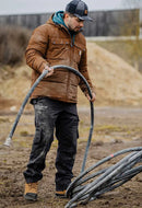 Montana Loose Fit Insulated Jacket - 107082 Dark Brown