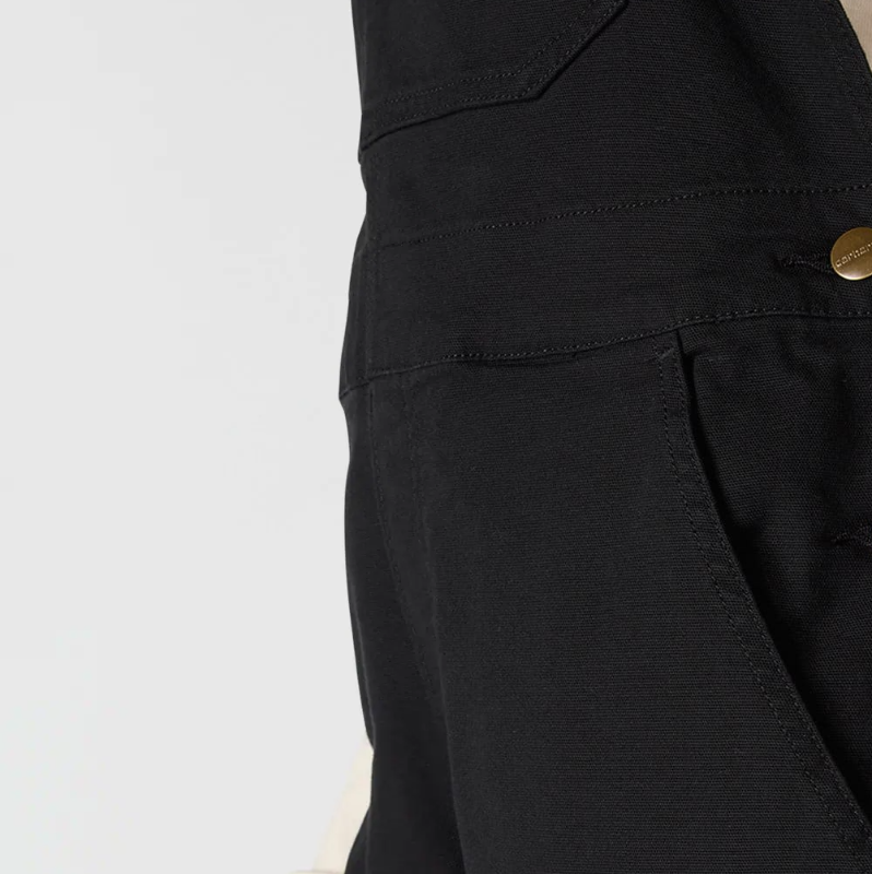 Carhartt Women's Loose fit canvas bib overall - black - 106001
