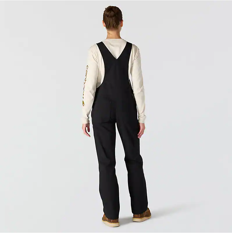 Carhartt Women's Loose fit canvas bib overall - black - 106001
