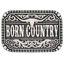 Belt Buckle 'Born Country'