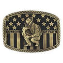 Belt Buckle 'Cowboy Van Geloof Vlag Messing'
