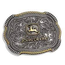 Belt Buckle John Deere 'Scallop Rope Logo'