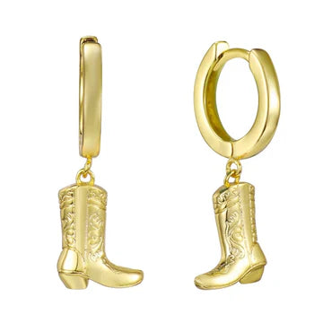 Cowboylaars Oorbellen Goud/Zilver