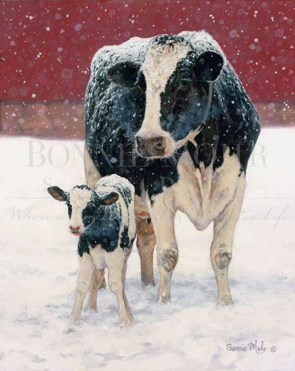 Kleines Poster Bonnie Mohr „First Christmas“