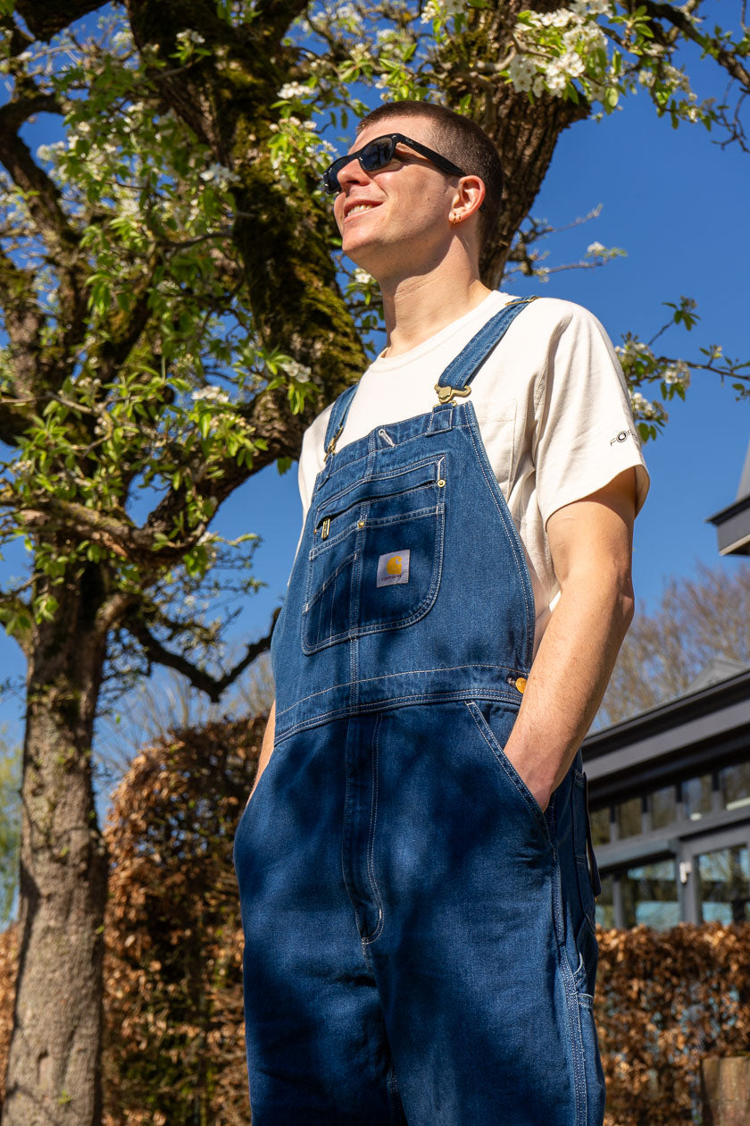 Carhartt Denim Bib Overall Darkstone - 104672