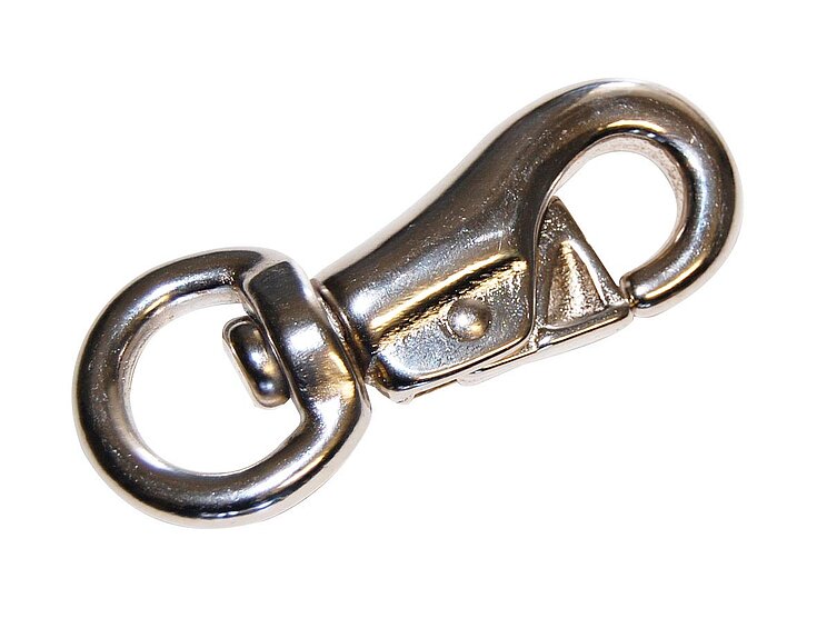 Snap hook for double tie rope