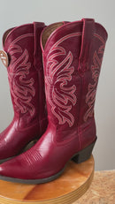 Ariat Heritage J Toe Western Boot Sangria 10061205