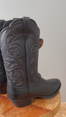 Ariat Womens Heritage Western R-toe - Black Deertan