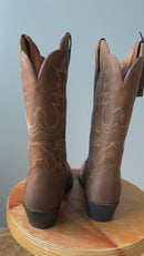 Men's heritage western R toe - Distressed brown