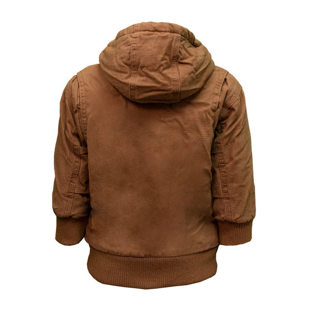 Polar King Toddler's Hooded Insulated Fleece Lined Jacket - Saddle 358.28