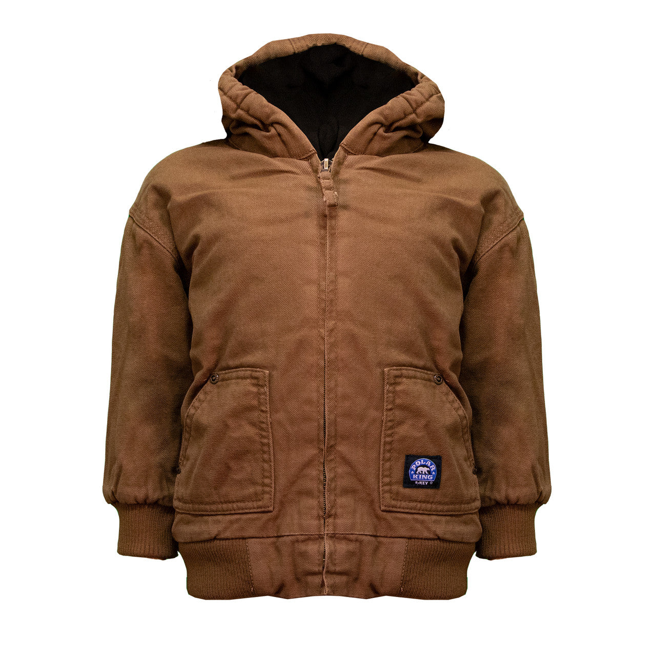 Polar King Toddler's Hooded Insulated Fleece Lined Jacket - Saddle 358.28