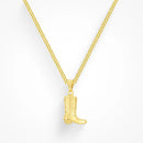 Cowboy Boot Necklace Gold/Silver