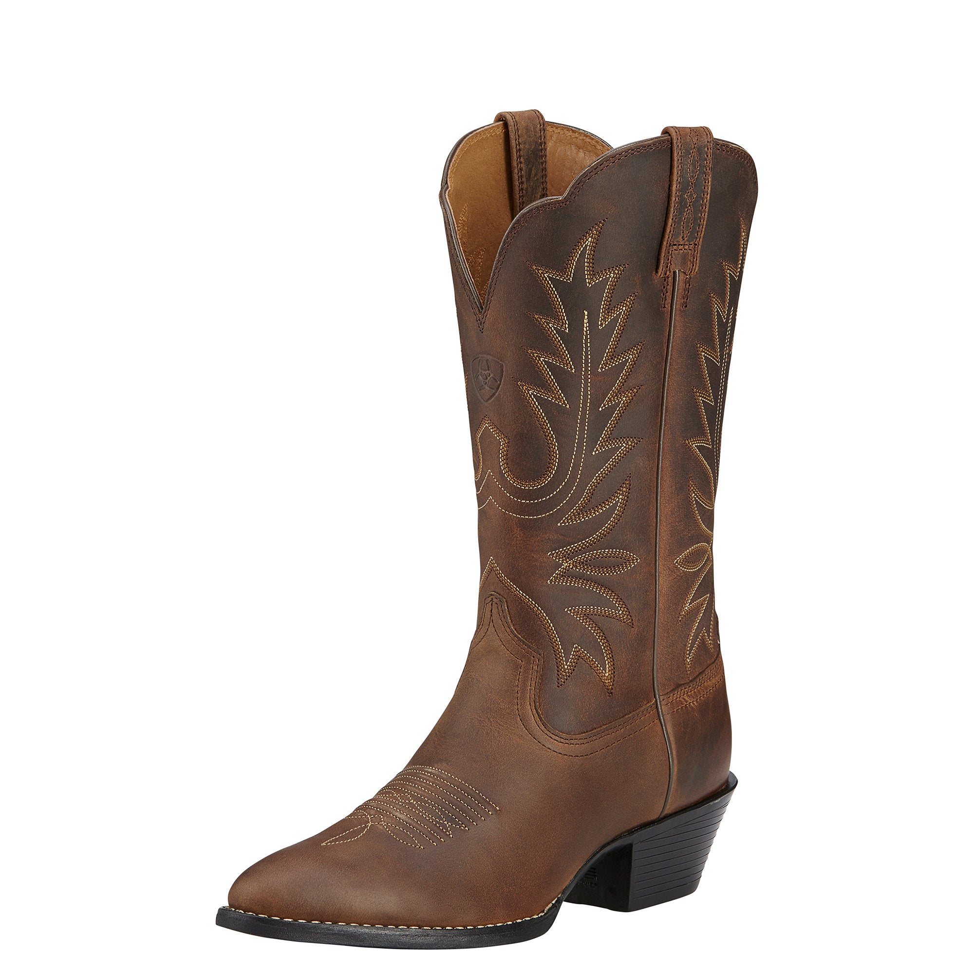Ariat Womens Heritage Western R-toe - Brown 10001021