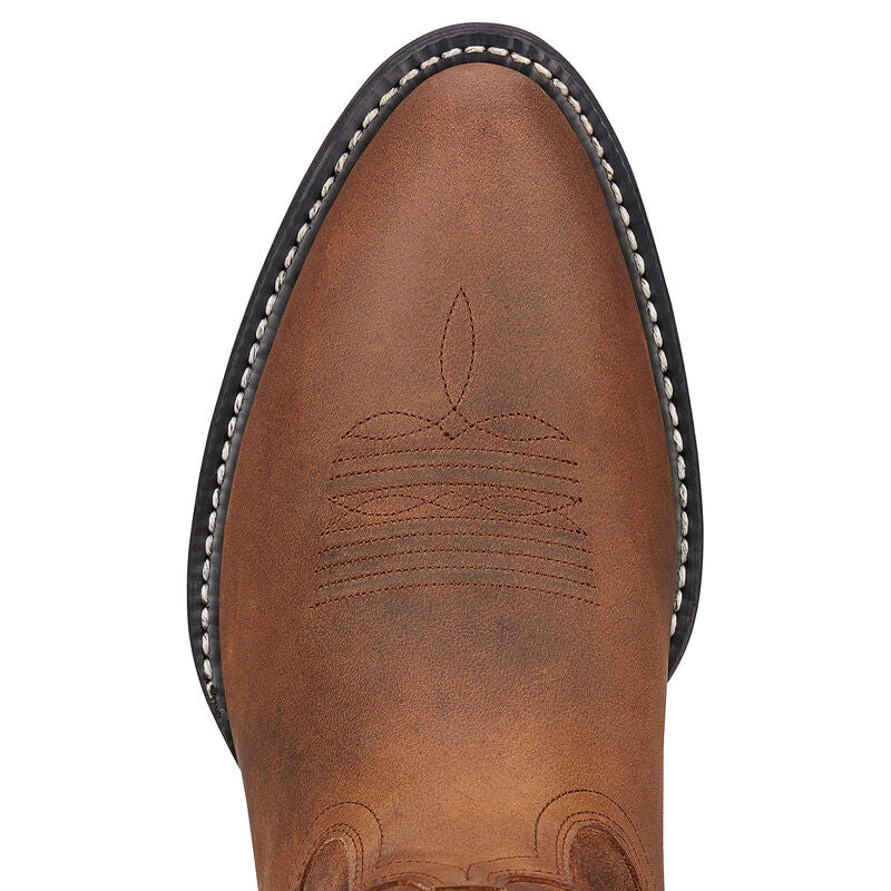 Ariat Men's heritage western R toe - Distressed brown