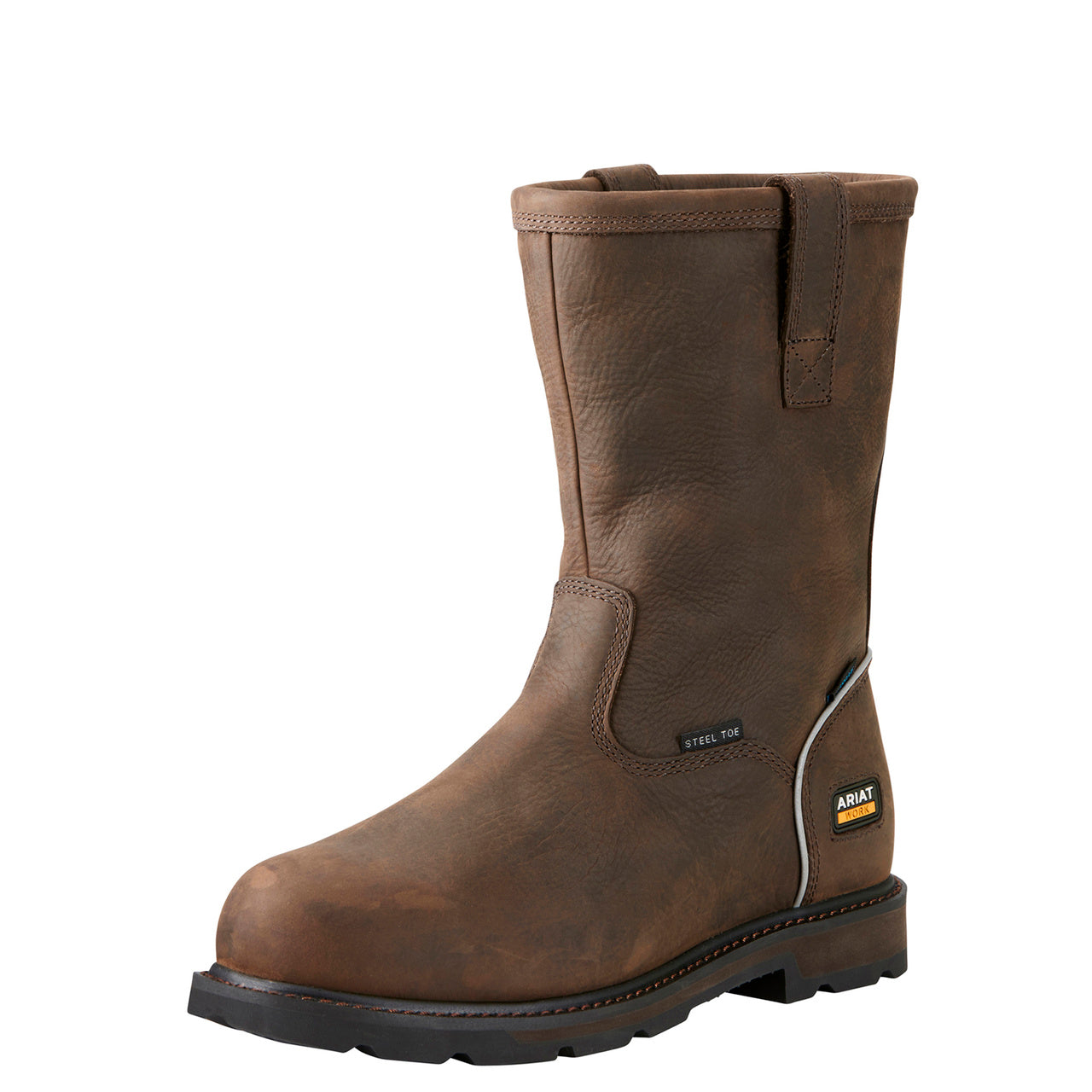 Ariat Mens Groundbreaker Waterproof Steel Toe Work Boot Dark Brown 10020112