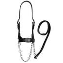 Classic Flat Nose Scalloped Halter Black