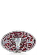 Belt Buckle stier red
