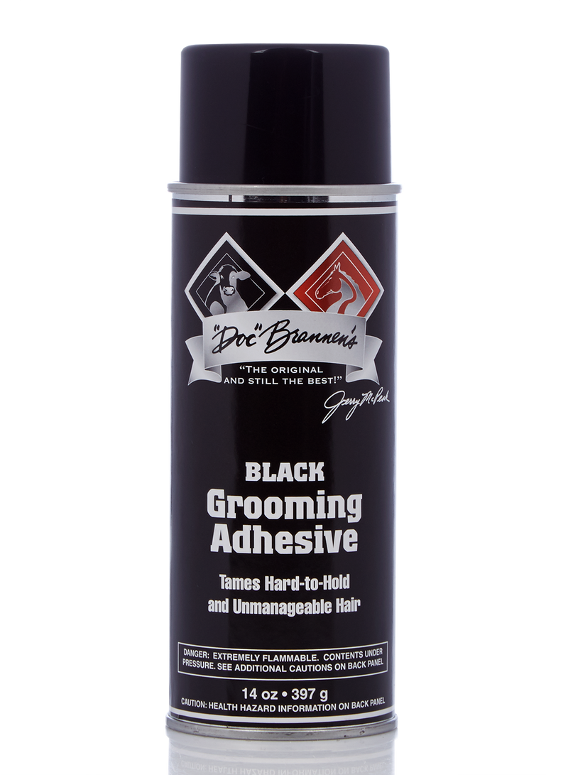 Grooming adhesive black