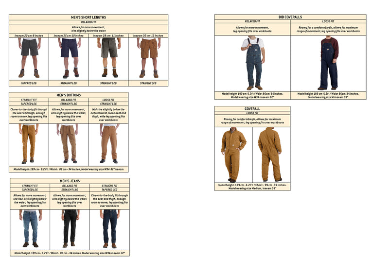 Carhartt men's tapered leg jeans - Superior 498 - 102807