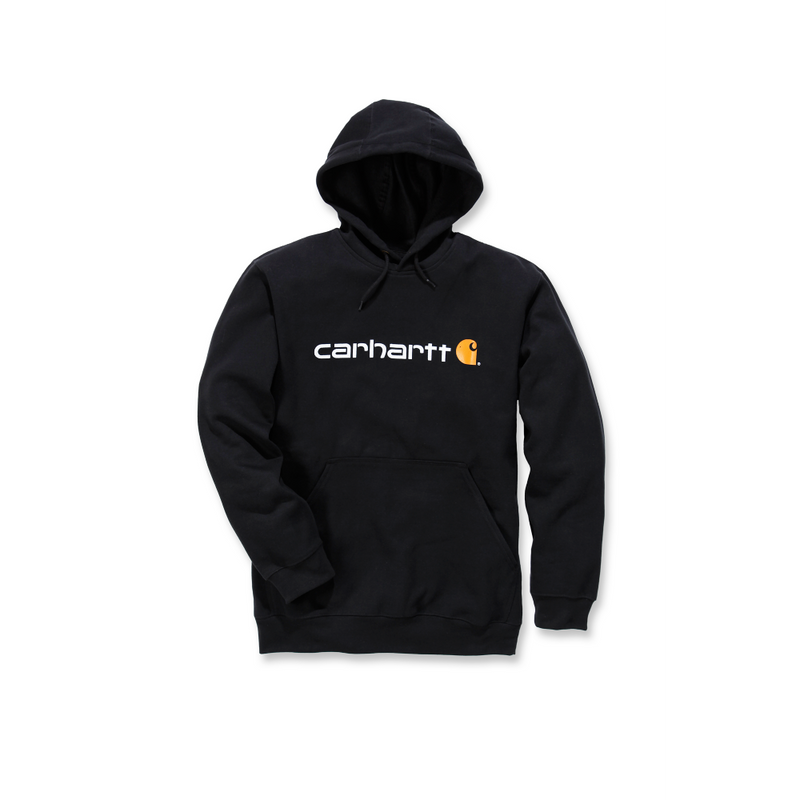 Carhartt signature logo hoodie - zwart 100074