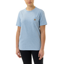 Carhartt Damen Pocket S/S T-Shirt - Puderblau 103067