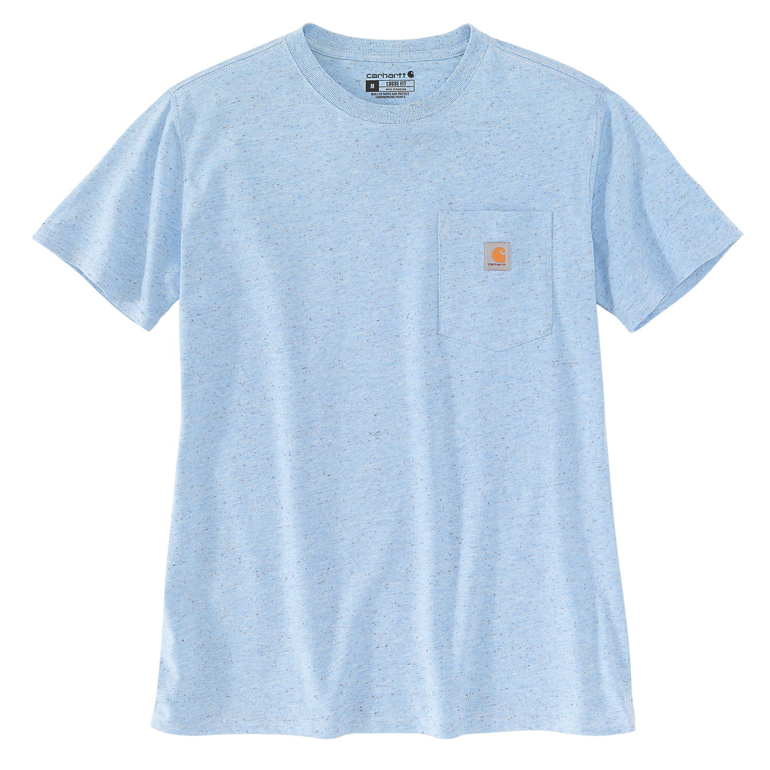 Carhartt Women's Pocket S/S T-shirt K87 - Powder Blue 103067