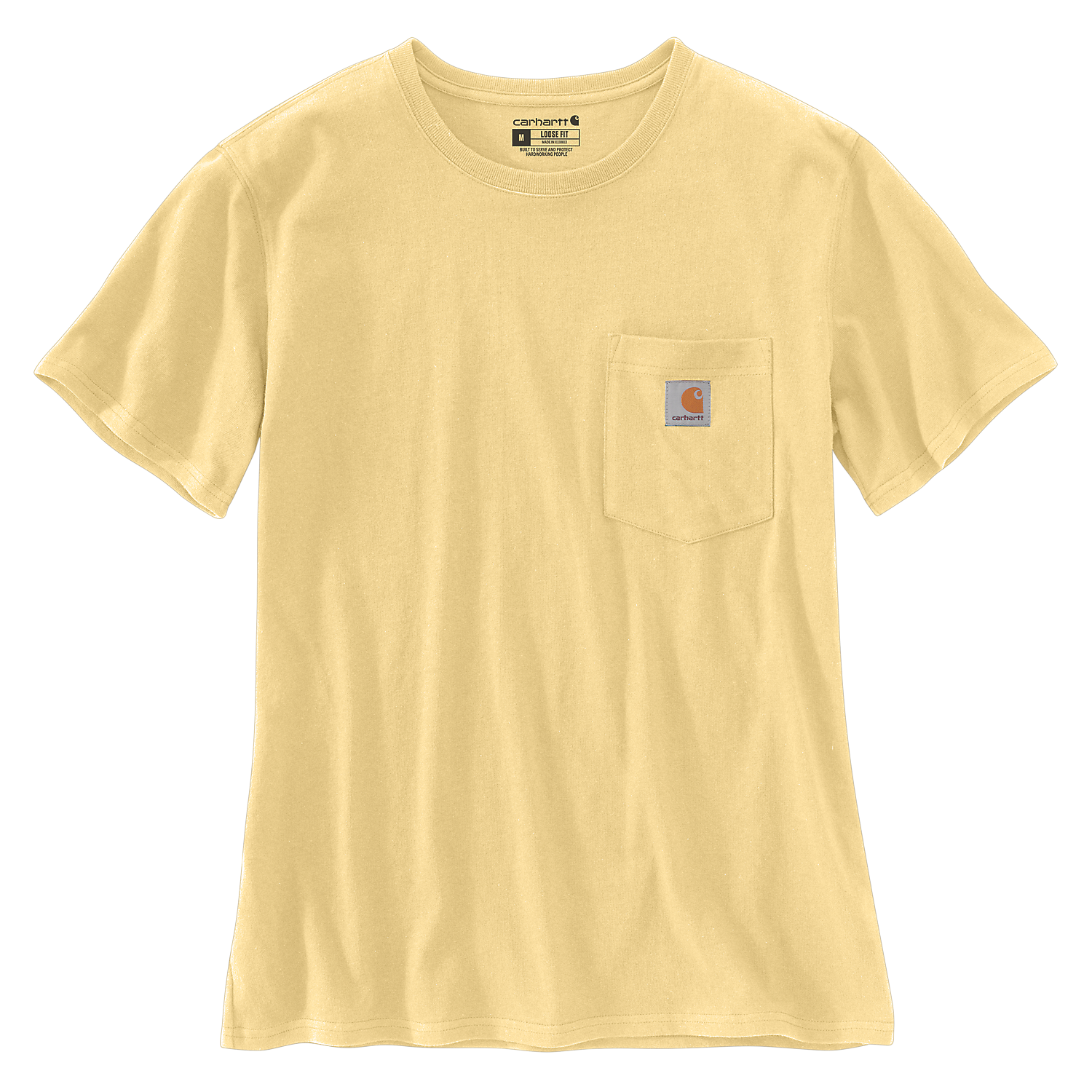 Carhartt Women's Pocket S/S T-shirt K87 - Y24 Pale sun 103067