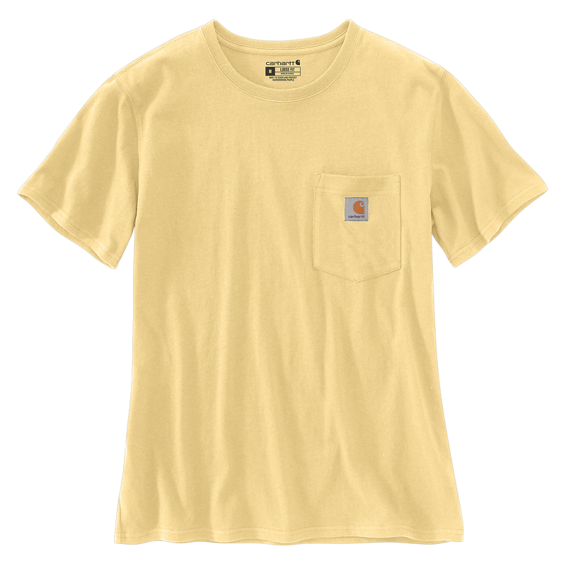 Carhartt Dames Pocket S/S T-shirt K87 - Y24 Bleke zon 103067