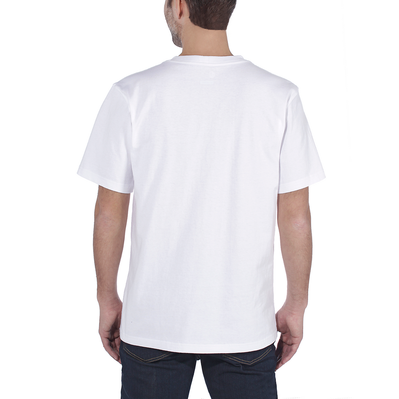 Carhartt K87 T-shirt met borstzak - 103296 Wit