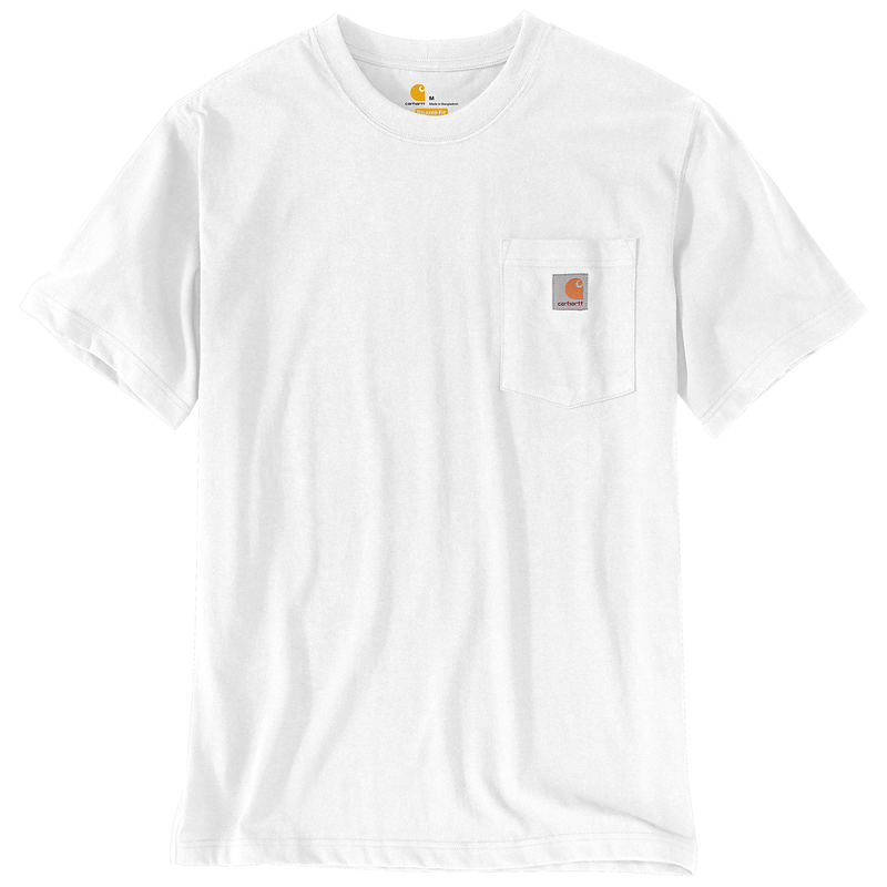 Carhartt K87 T-shirt met borstzak - 103296 Wit