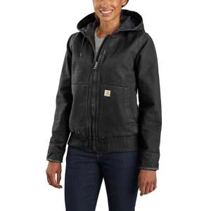 Carhartt Duck Active Jacket Black Washed Women J130 - 104053