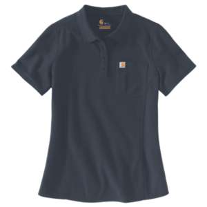 Kurzarm Polo Navy Damen