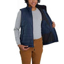 Carhartt Women's Rain Defender Nylon Insulated Vest - 104315 Navy