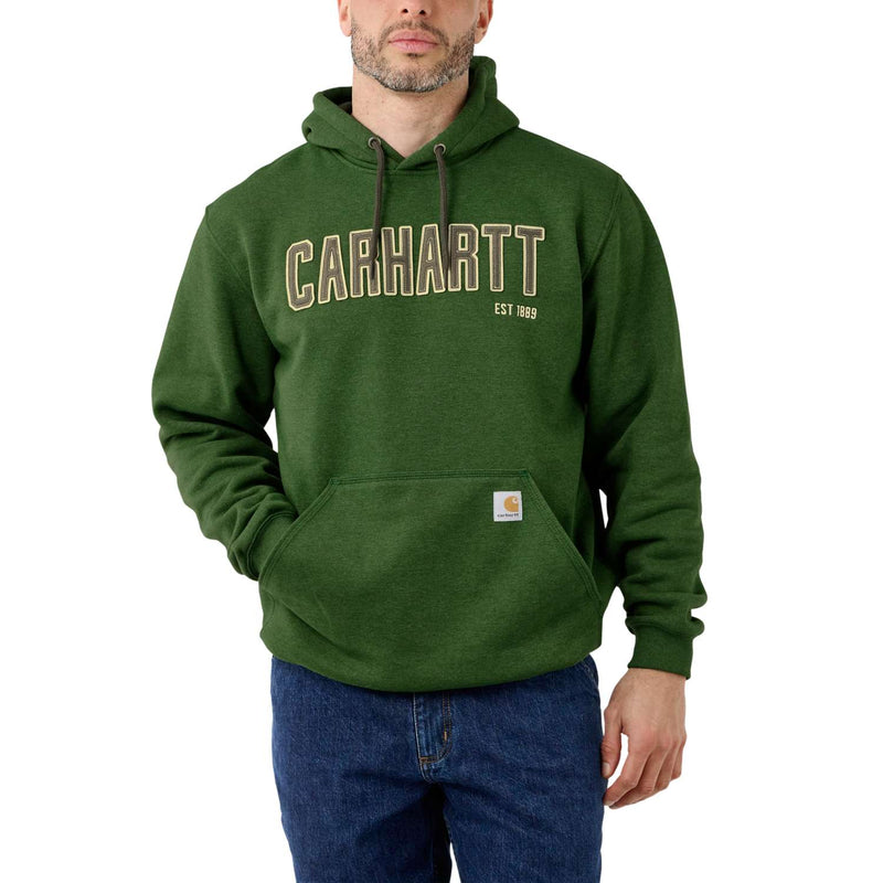 Carhartt Filz-Sweatshirt mit Logo-Grafik - Aborvitae Heather 105494