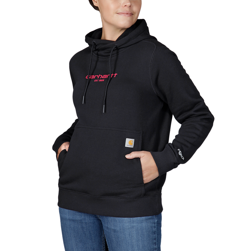 Carhartt Women's Force Lightweight Sweatshirt - Black 105573
