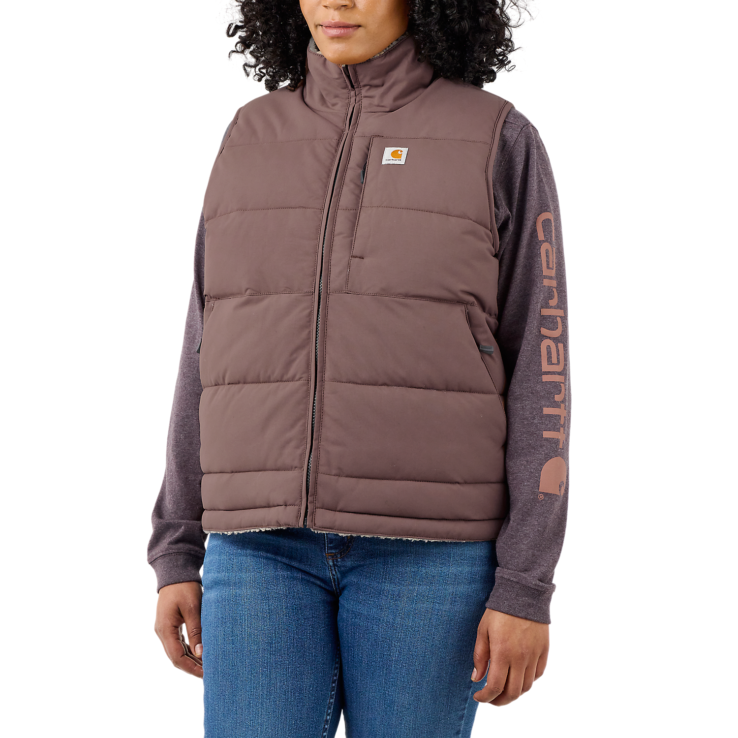 Carhartt Women's Montana Relaxed Fit Insulated Vest - Nutmeg 105607
