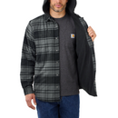Carhartt Flanell-Fleece-gefütterte Kapuzen-Hemdjacke - Elm 105621