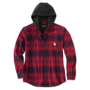 Carhartt Hooded Shirt Jacket - Oxblood 105621