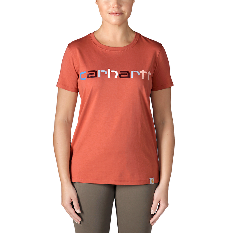 Carhartt Women Lightweight S/S Graphic T-shirt - Terracotta 105764