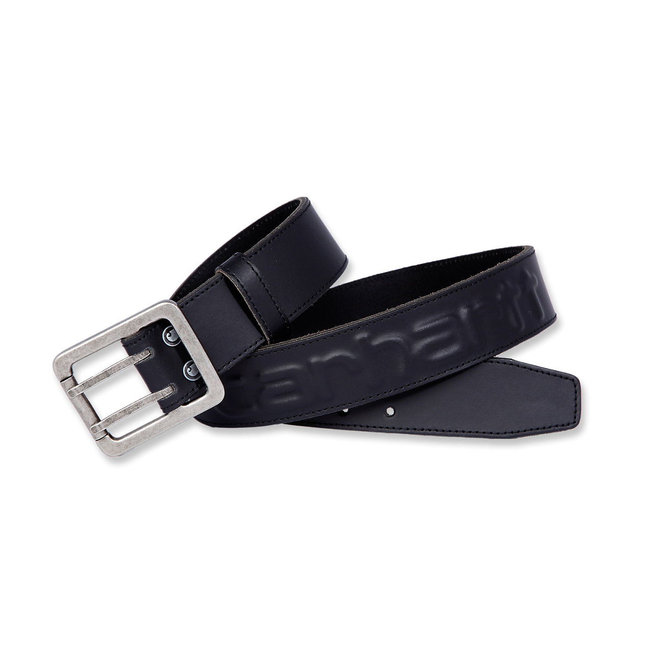 Leather Belt Carhartt Logo Black