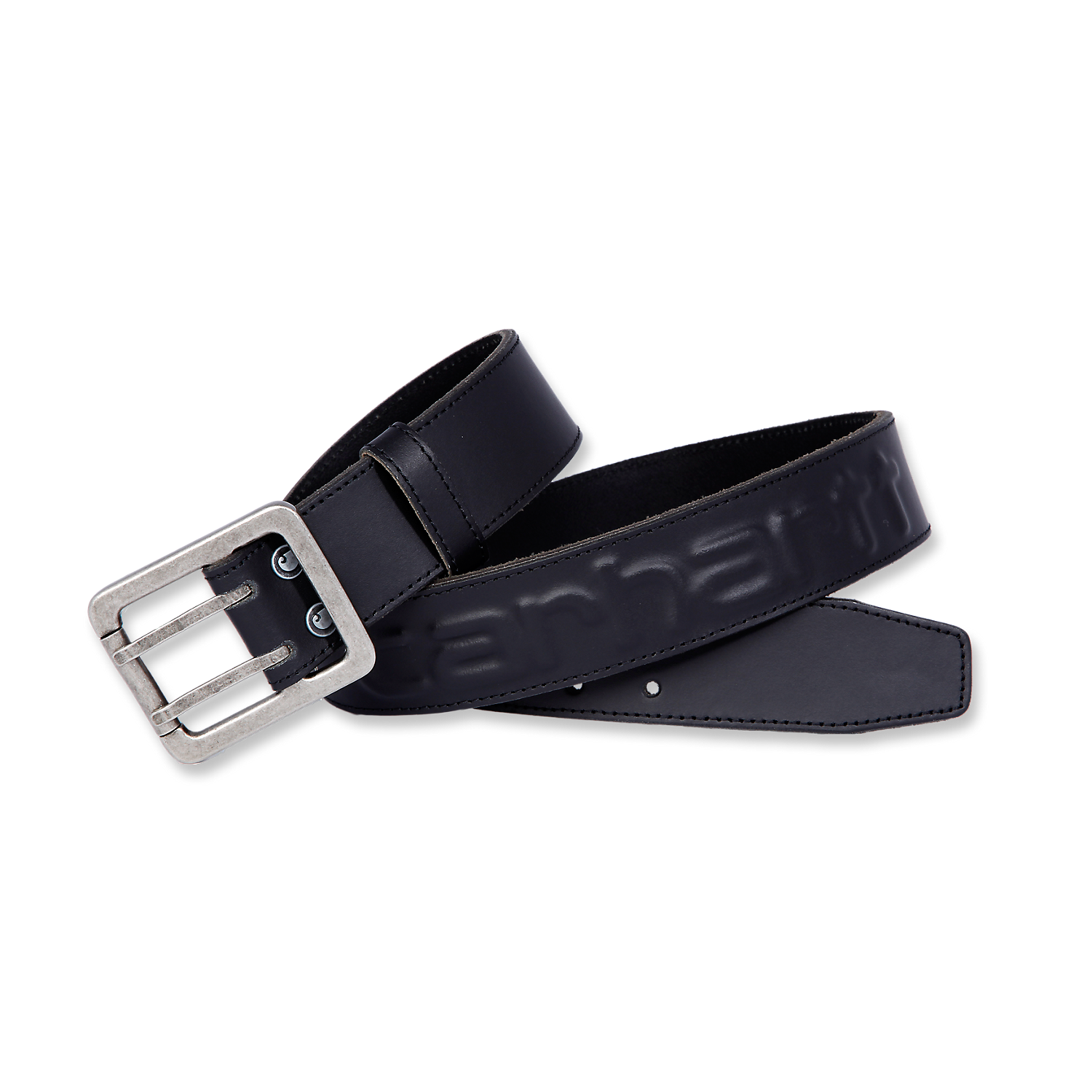 Leather Belt Carhartt Logo Black